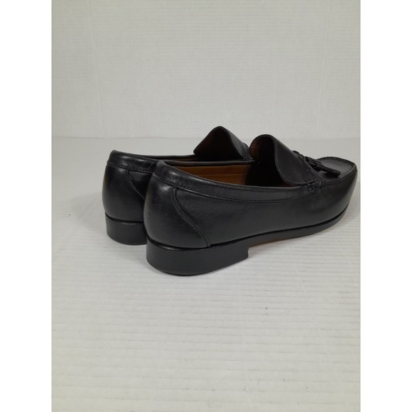 Allen Edmonds Pomona Black Calfskin leather tassle loafer Shoe 10 D USA MADE - Picture 14 of 15